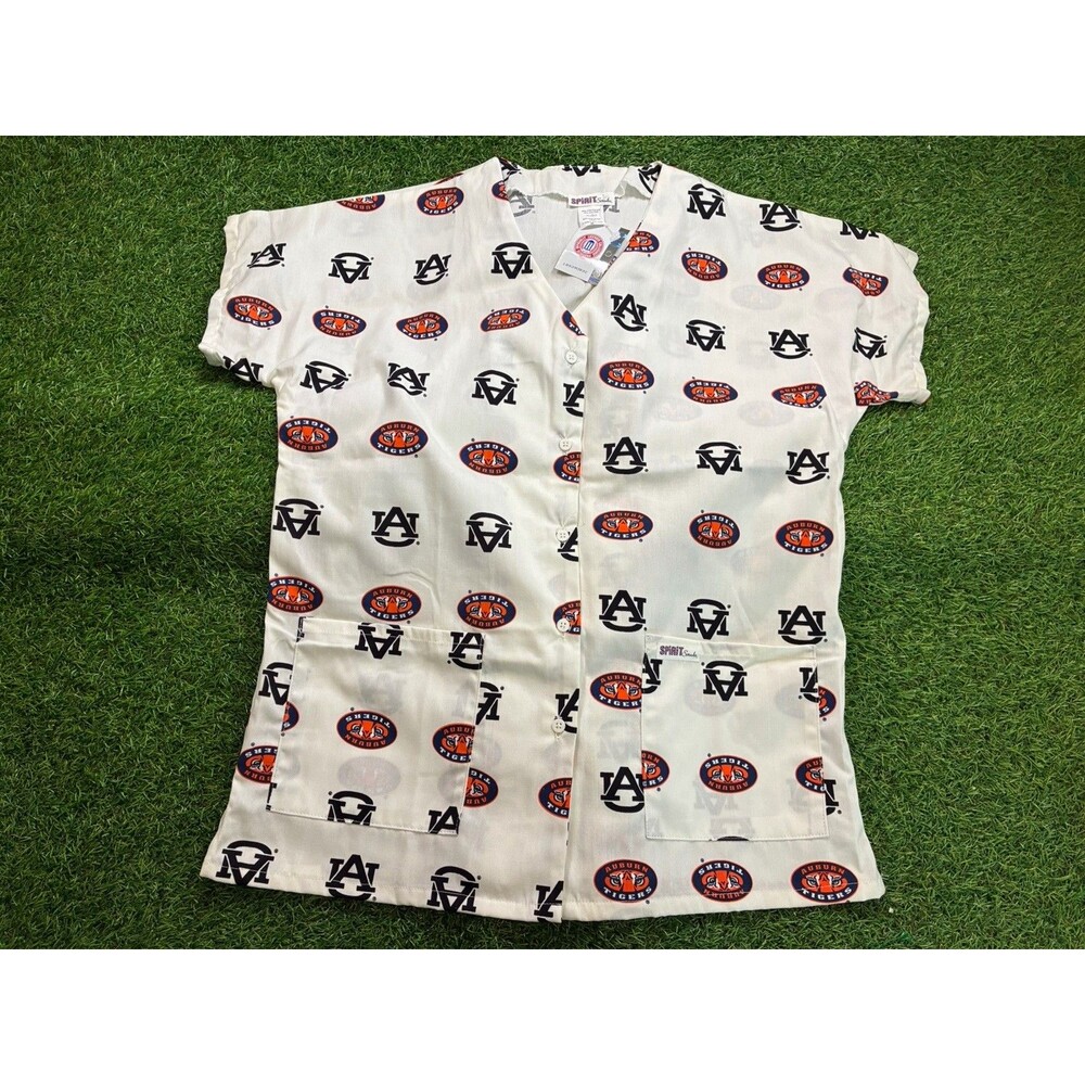 Auburn Tigers Spirit Jersey Button Front Shirt Jacket NWT Medium Unisex